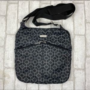 Baggallini Gray Print Crossbody Purse Bag